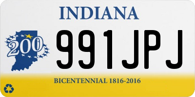 IN license plate 991JPJ