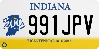 IN license plate 991JPV