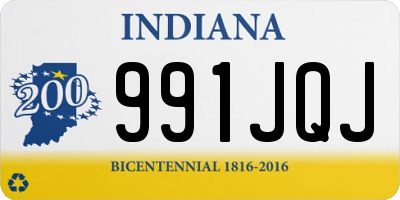 IN license plate 991JQJ