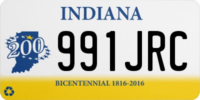 IN license plate 991JRC