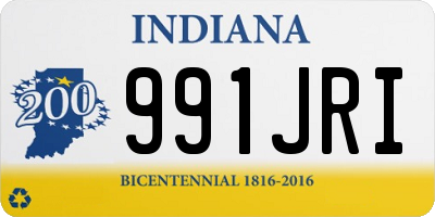 IN license plate 991JRI
