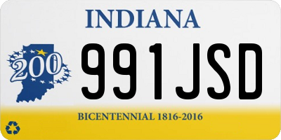 IN license plate 991JSD