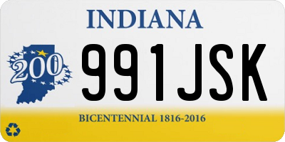 IN license plate 991JSK