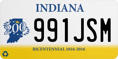 IN license plate 991JSM