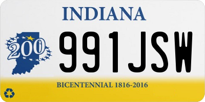 IN license plate 991JSW