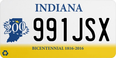 IN license plate 991JSX