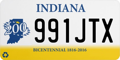 IN license plate 991JTX