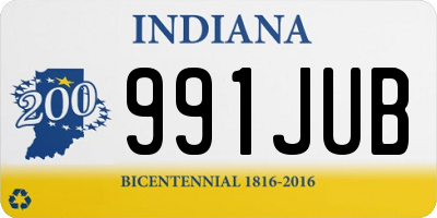 IN license plate 991JUB