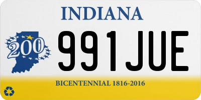 IN license plate 991JUE