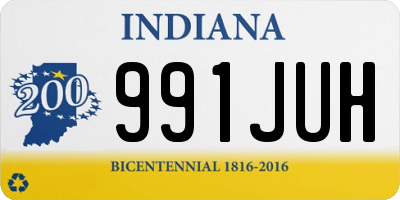 IN license plate 991JUH