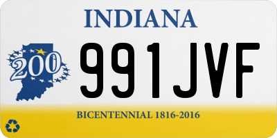 IN license plate 991JVF