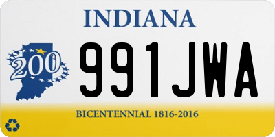 IN license plate 991JWA