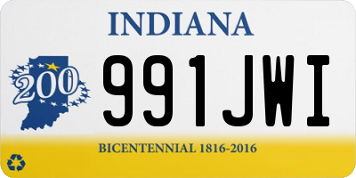 IN license plate 991JWI