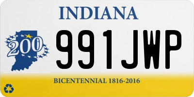 IN license plate 991JWP
