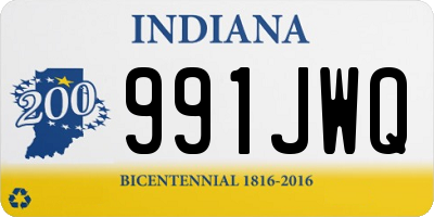 IN license plate 991JWQ