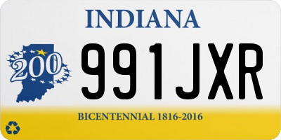 IN license plate 991JXR