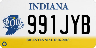 IN license plate 991JYB