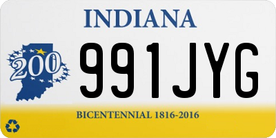 IN license plate 991JYG