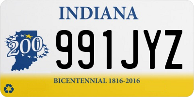 IN license plate 991JYZ