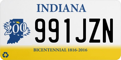 IN license plate 991JZN