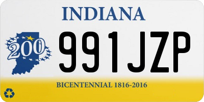 IN license plate 991JZP