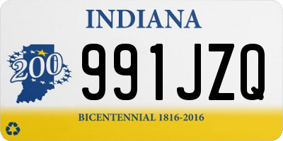 IN license plate 991JZQ