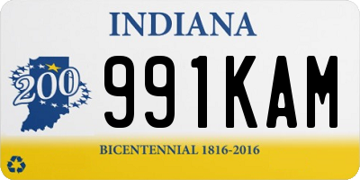 IN license plate 991KAM