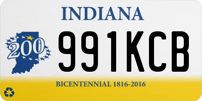 IN license plate 991KCB