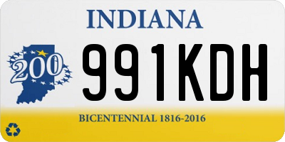 IN license plate 991KDH