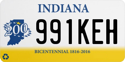 IN license plate 991KEH