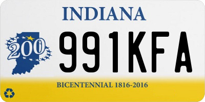 IN license plate 991KFA