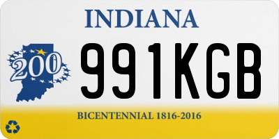 IN license plate 991KGB