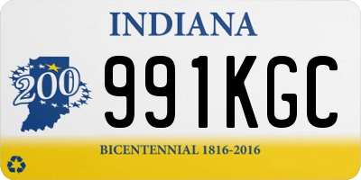 IN license plate 991KGC