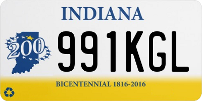 IN license plate 991KGL