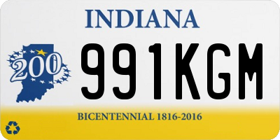 IN license plate 991KGM