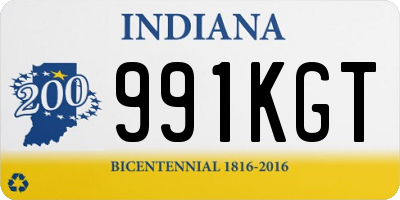 IN license plate 991KGT