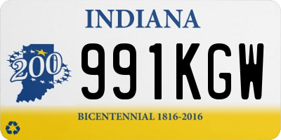 IN license plate 991KGW