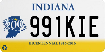 IN license plate 991KIE