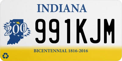 IN license plate 991KJM