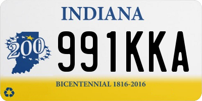 IN license plate 991KKA