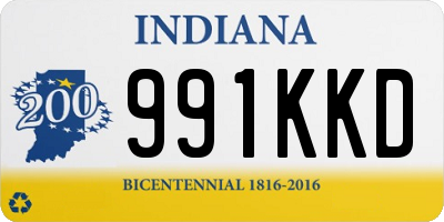 IN license plate 991KKD