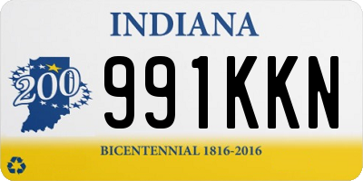 IN license plate 991KKN