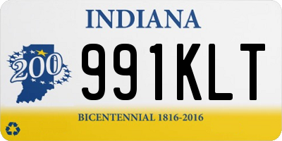IN license plate 991KLT