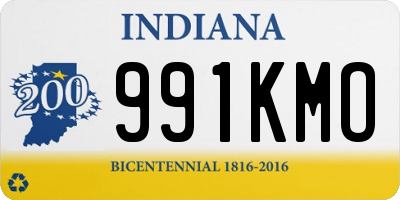 IN license plate 991KMO