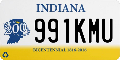 IN license plate 991KMU