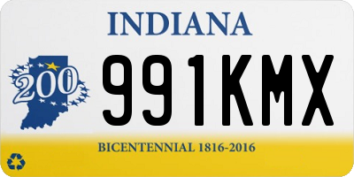 IN license plate 991KMX
