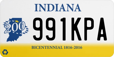 IN license plate 991KPA