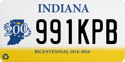 IN license plate 991KPB