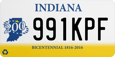 IN license plate 991KPF