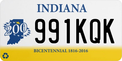 IN license plate 991KQK